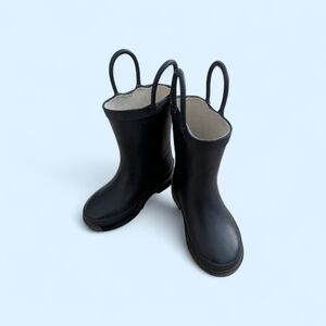 Western Chief navy Rubber Rain Boots  with Pull Handles And Camo Sole